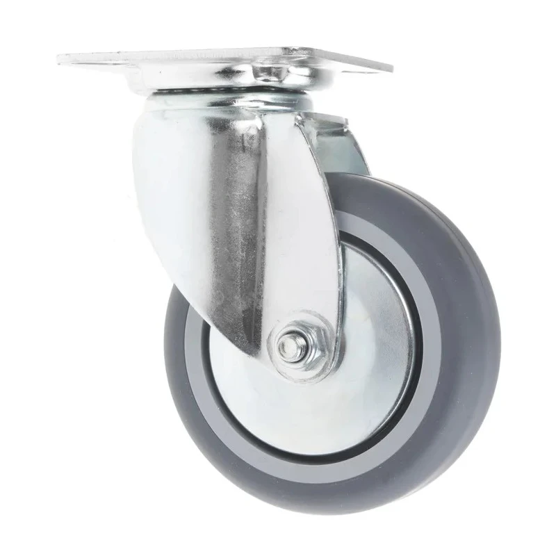 Tente Swivel Castor 75 kg Capacity 75 mm Wheel Rubber 2470PJO075P40PFP
