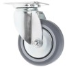 Tente Swivel Castor 75 kg Capacity 75 mm Wheel Rubber 2470PJO075P40PFP