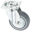 Tente Swivel Castor 75 kg Capacity 75 mm Wheel Rubber 2470PJO075P40PFP