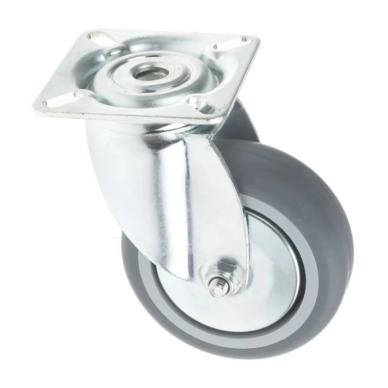 Tente Swivel Castor 75 kg Capacity 75 mm Wheel Rubber 2470PJO075P40PFP