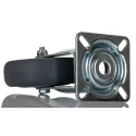 Tente Swivel Braked Castor with Rubber Wheel, 75 mm Diameter, 75 kg Load Capacity, Polypropylene Hub, Double 2470PJP075P40
