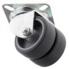 Tente Swivel Castor 70 kg Load Capacity 50 mm Polyamide Wheel Zinc Chromated Pressed Steel Frame 2970PJO050P40