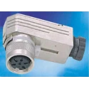 Amphenol Industrial signalmate C091 7 Pole Right Angle M16 DIN Socket 5A 300V IP67 Screw-On Cable C09131F0071002