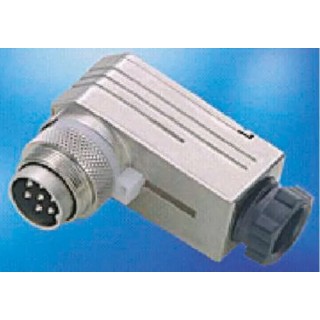 Amphenol Industrial signalmate C091 3 Pole Right Angle M16 DIN Plug, 5A, 300V, IP67, Screw-On Cable C09131K0031002