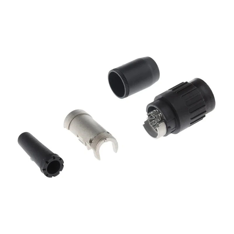Amphenol Industrial 8 Pole Straight M16 DIN Socket Cable Female Screw Mating 5A 100V AC IP40 T3528501