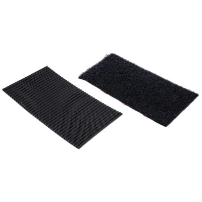 Velcro Black Heavy Duty Hook & Loop Tape 50mm x 100mm, Pre-Cut, Max Operating Temp 90°C EC60239