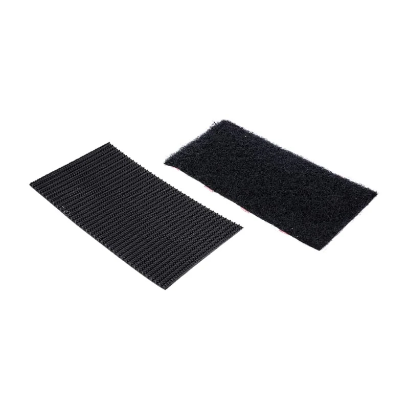 Velcro Black Heavy Duty Hook & Loop Tape 50mm x 100mm, Pre-Cut, Max Operating Temp 90°C EC60239