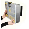 Velcro Black Heavy Duty Hook & Loop Tape 50mm x 100mm, Pre-Cut, Max Operating Temp 90°C EC60239