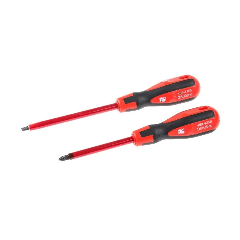 RS PRO Phillips, Pozidriv, Slotted Standard Screwdriver Set 8-Piece 459-3966