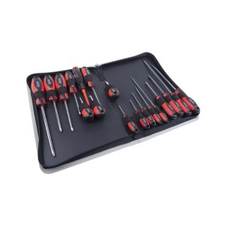 RS PRO Phillips, Pozidriv, Slotted Standard Screwdriver Set 18-Piece with Chrome Vanadium Steel Handles 459-3972