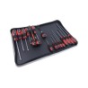 RS PRO Phillips, Pozidriv, Slotted Standard Screwdriver Set 18-Piece with Chrome Vanadium Steel Handles 459-3972