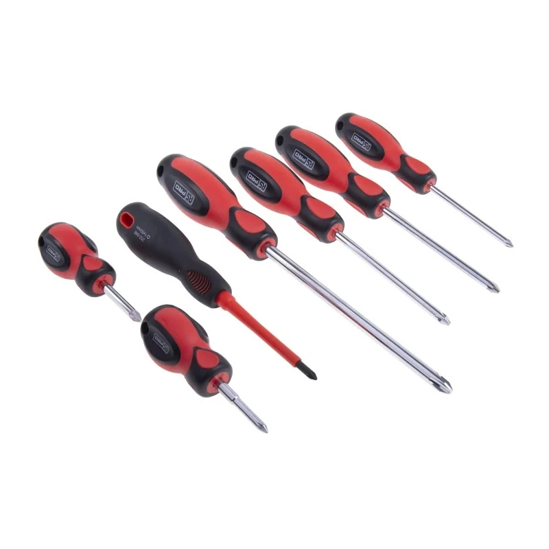 RS PRO Phillips, Pozidriv, Slotted Standard Screwdriver Set 18-Piece with Chrome Vanadium Steel Handles 459-3972