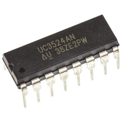 Texas Instruments 16-Pin PDIP 2-Channel Current Mode PWM Controller 500 kHz 40V Through Hole UC3524AN