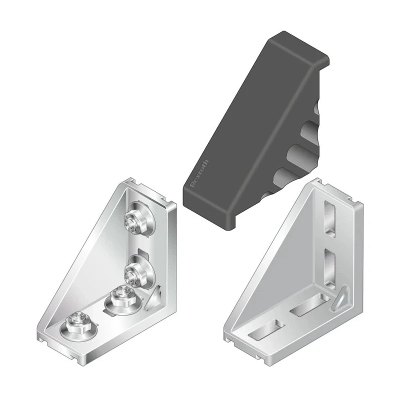 Bosch Rexroth Die Cast Aluminium M8 Angle Bracket Connecting Component for Strut Profile 40 mm Groove Size 10 mm 3842529386