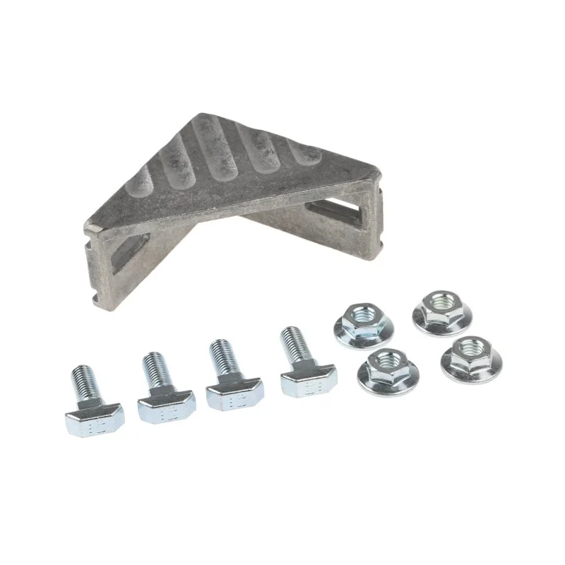 Bosch Rexroth Die Cast Aluminium M8 Angle Bracket Connecting Component for Strut Profile 40 mm Groove Size 10 mm 3842529386