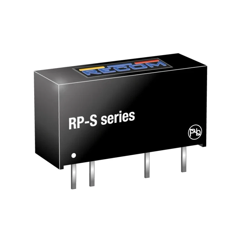Recom DC/DC Converter 5V DC Output, 200mA, 5V DC Input, 4.5V Minimum Input, 1W Power, Through Hole SIP Package RP-0505S