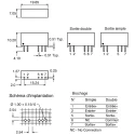 Recom DC/DC Converter 15V DC Output 66mA 5V DC Input 4.5V Minimum Input 1W Through Hole Mount RP-0515S
