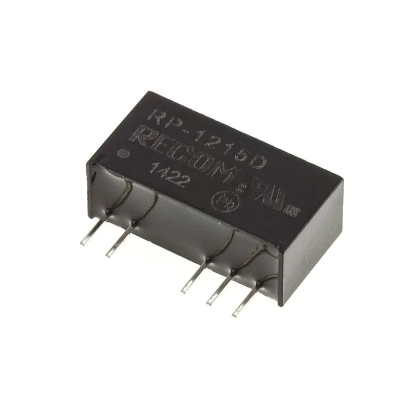 Recom DC/DC Converter 15 V DC Output 33 mA 10.8-13.2 V DC Input 1 W Power Through Hole RP-1215D