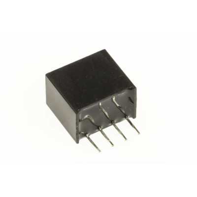 Recom DC/DC Converter 5V DC 400mA Output, 5V DC Input, 4.5V Minimum Input, 2W Power, SIP Through Hole Package RI-0505S