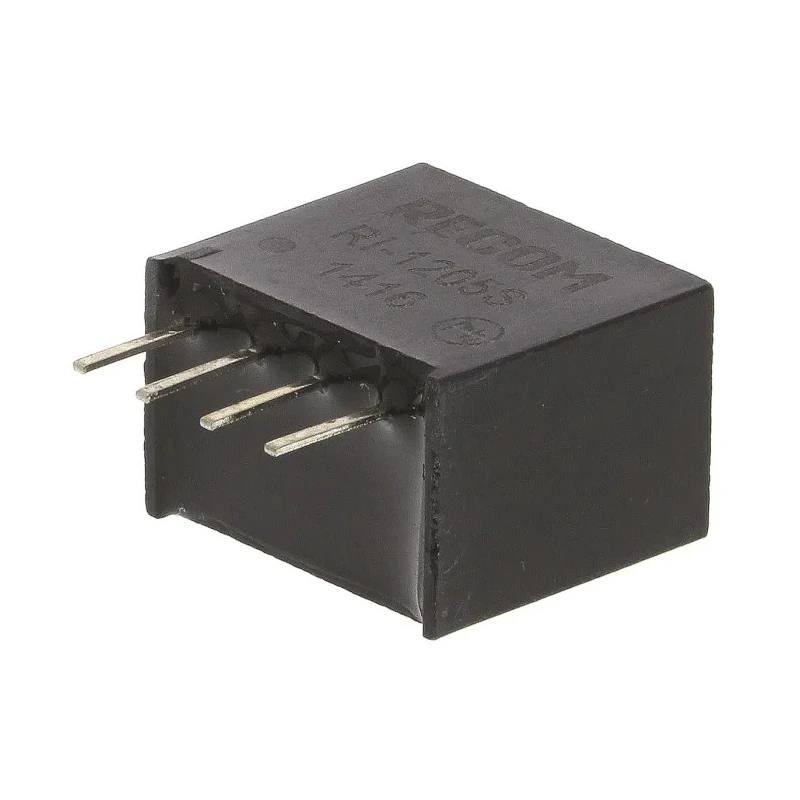 Recom DC/DC Converter 5V DC 400 mA 12V DC Input 10.8V Input 1W Through Hole SIP Package RI-1205S