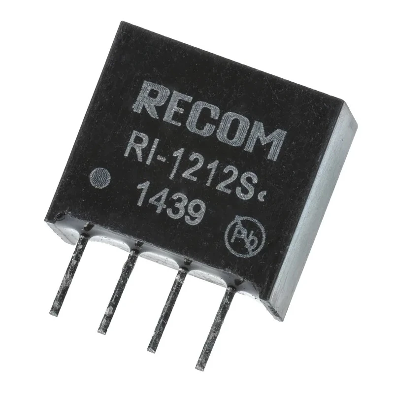 Recom DC/DC Converter 12V DC Output 167mA, 12V DC Input, 10.8V Min Input, 1W Through Hole SIP4 Package RI-1212S