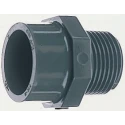 Georg Fischer Plastic Pipe Fitting Straight Threaded Adapter 1 to 1/2 in 721911710