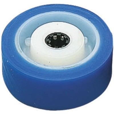 LAG White Blue Polyurethane Trolley Wheel 100mm Diameter 40mm Width 250kg Load Capacity Roller Bearing 35058