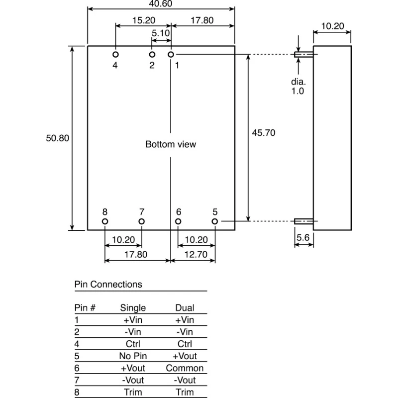 Recom DC/DC Converter , 15V DC Output, 2A Output Current, 24V DC Max Input, 10V DC Min Input, 30W Power, Through RP30-EW
