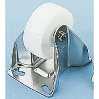 LAG Fixed Castor, 300 kg Load Capacity, 125 mm Polyamide Wheel, Stainless Steel Frame 33708