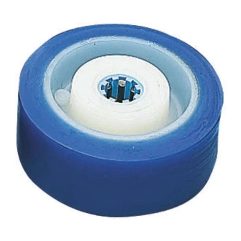 LAG White Blue Polyurethane Trolley Wheel 100mm Diameter 40mm Width 250kg Load Capacity 35058X