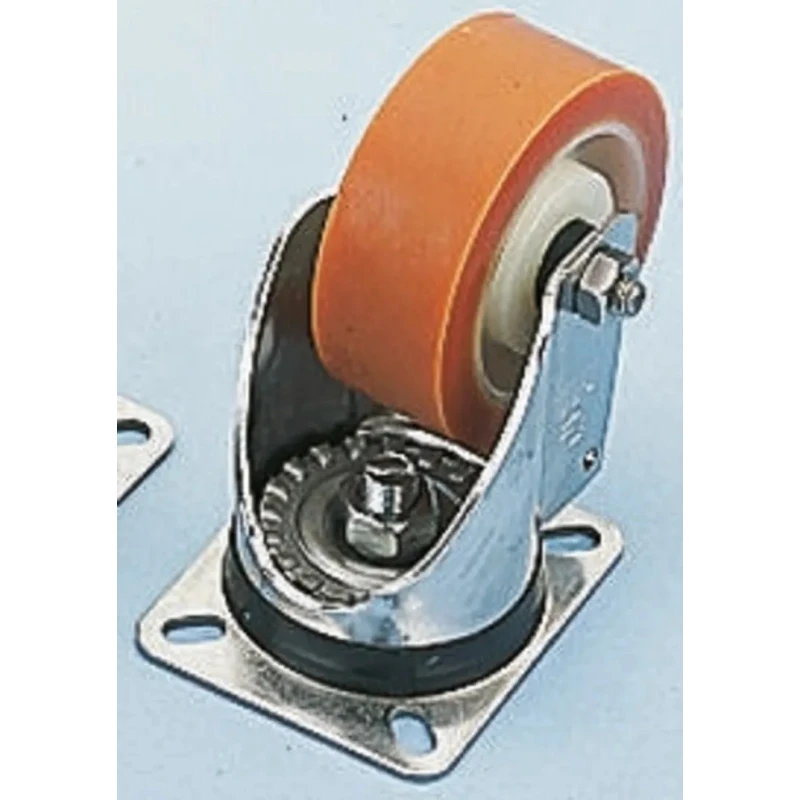 LAG Swivel Castor, 250 kg Capacity, 100 mm Polyurethane Wheel, Stainless Steel Frame, Roller Bearing, Model 20628