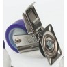 LAG Braked Swivel Castor, 370 kg Load Capacity, 150 mm Polyurethane Wheel, Stainless Steel Frame 35521 FR