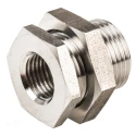 Legris Pneumatic Fitting Stainless Steel Bulkhead Adapter Straight Hexagon Female G 1/4 in 1817 00 13