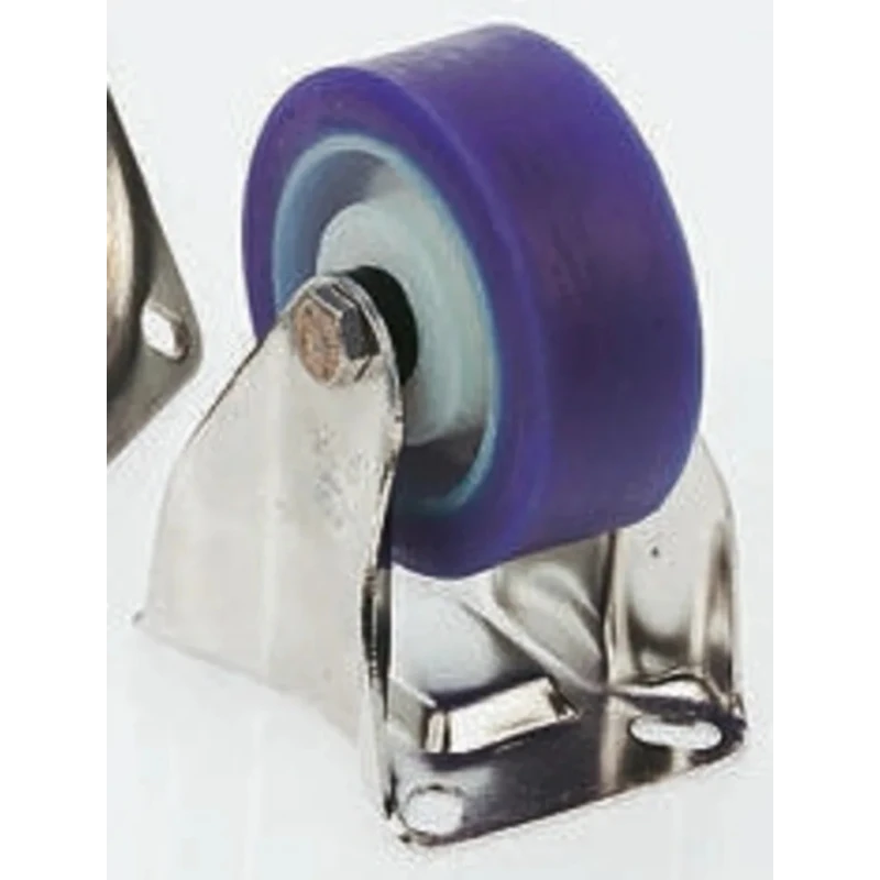 LAG Fixed Castor Stainless Steel Frame 250 kg Load Capacity 100 mm Polyurethane Wheel 35606