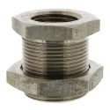 Legris Pneumatic Fitting Stainless Steel Straight Hexagon Bulkhead Adapter Female G 1/2 in 1817 00 21