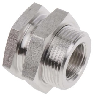 Legris Pneumatic Fitting Stainless Steel Pipe Fitting Straight Hexagon Bulkhead Adapter Female G 3/8 in 1817 00 17