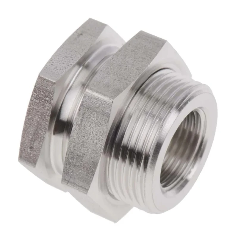 Legris Pneumatic Fitting Stainless Steel Pipe Fitting Straight Hexagon Bulkhead Adapter Female G 3/8 in 1817 00 17
