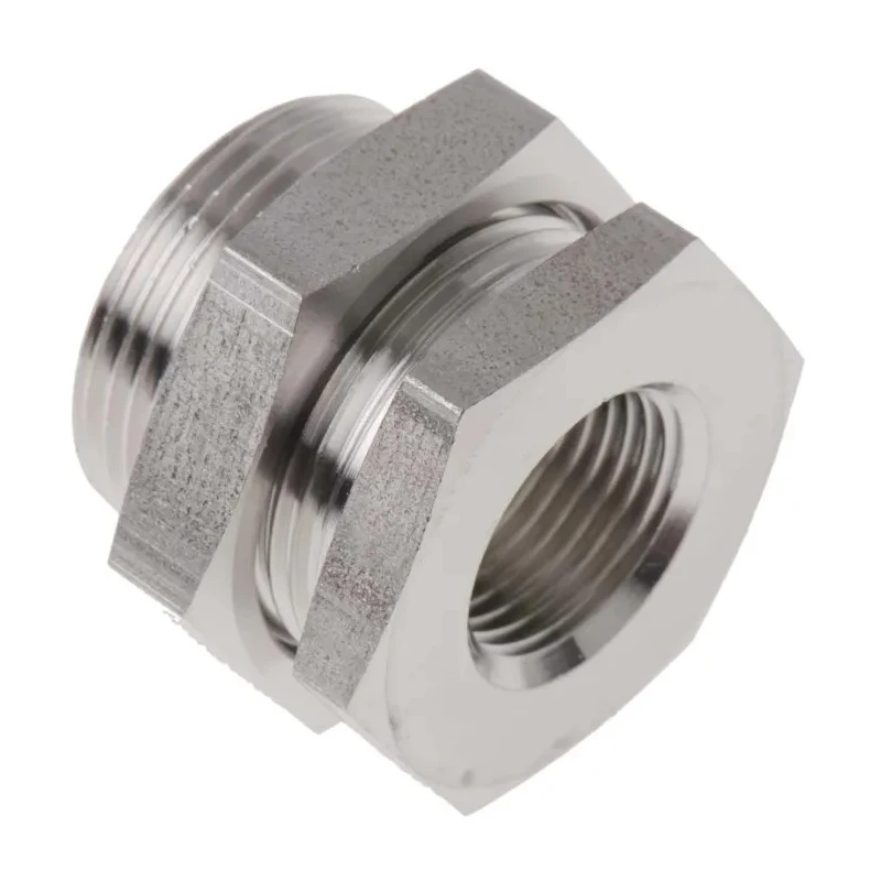 Legris Pneumatic Fitting Stainless Steel Pipe Fitting Straight Hexagon Bulkhead Adapter Female G 3/8 in 1817 00 17