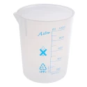 RS PRO Polypropylene Laboratory 1L Beaker Clear Chemical Resistant 148mm Length 461-0184