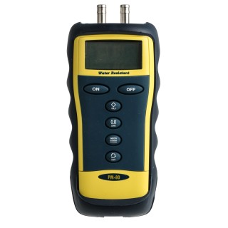 Sifam Instruments PM Differential Digital Pressure Meter with 2 Pressure Ports, Max Pressure 130 mbar 2021P7-130MB-PF
