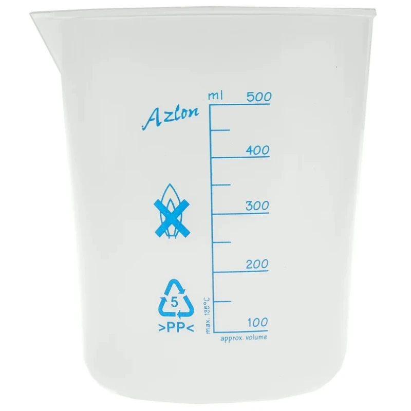 RS PRO Polypropylene 500ml Beaker with ISO 7056 Standard 121mm Length 461-0162
