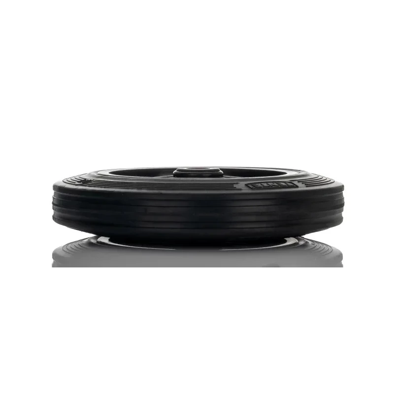 Tente Black Rubber Trolley Wheel 250kg Load Capacity 250mm Diameter 50mm Width Polypropylene Hub Roller PVR250/50X20LM58