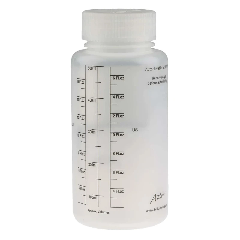 RS PRO 500ml Polypropylene Wide Neck Storage Bottle 461-0336