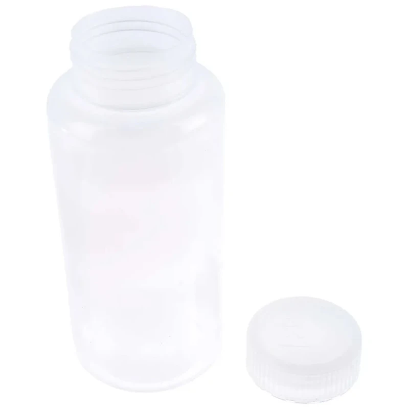 RS PRO 1L Polypropylene Wide Neck Storage Bottle 1L Capacity 207mm Length 461-0617