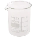 RS PRO Borosilicate Glass 100ml Laboratory Beaker, 70mm Length 461-1092