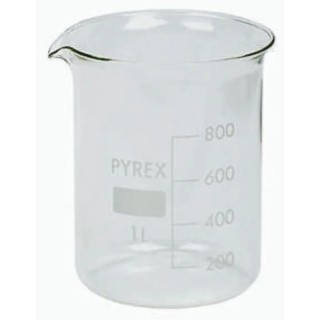 RS PRO Borosilicate Glass Laboratory Beaker 600ml Capacity 125mm Length 461-1137