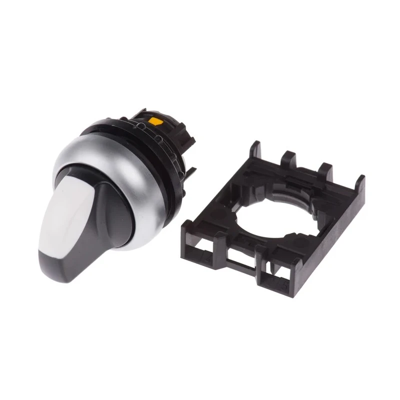 Eaton RMQ-Titan Series 2 Position Momentary Selector Switch Head, 22 mm Cutout, IP66 78635850 M22-WK+M22-A