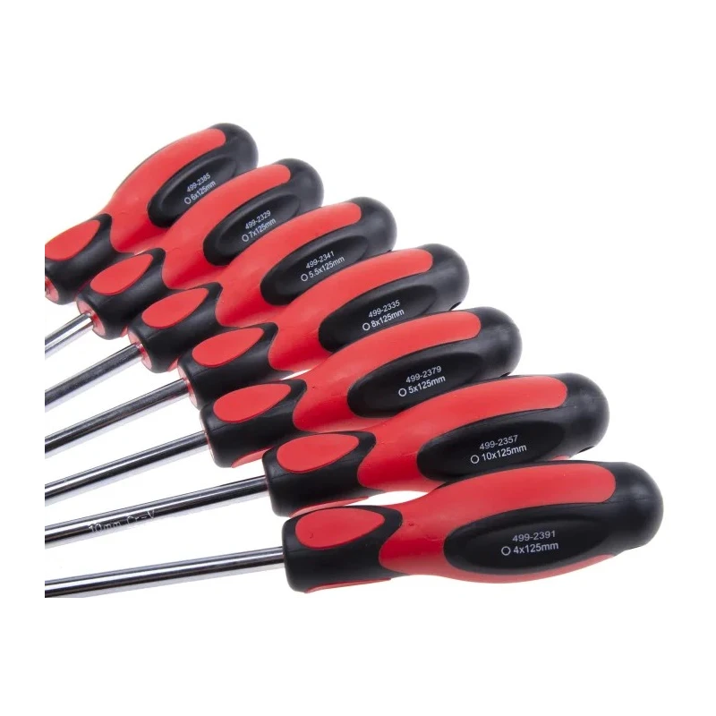 RS PRO Nut Spinner Nut Driver Set, Tip Size 4 to 10 mm, 125 mm Blade Length, 226 mm Overall Length 460-1758