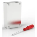 RS PRO Satin 304 Stainless Steel Adaptable Enclosure Box 100mm x 160mm x 50mm 121-9692