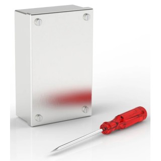 RS PRO Satin 304 Stainless Steel Adaptable Enclosure Box 100mm x 160mm x 50mm 121-9692